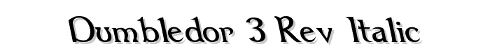 Dumbledor 3 Rev Italic font